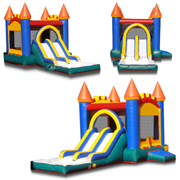 inflatable bouncer water slide combo